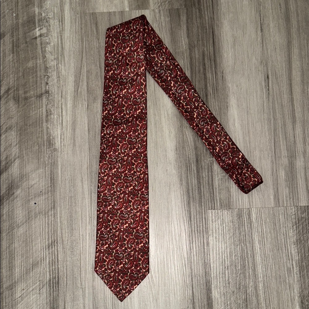 Vintage Christian Dior Tie Cravates Logo Paris New York Necktie paisley men’s